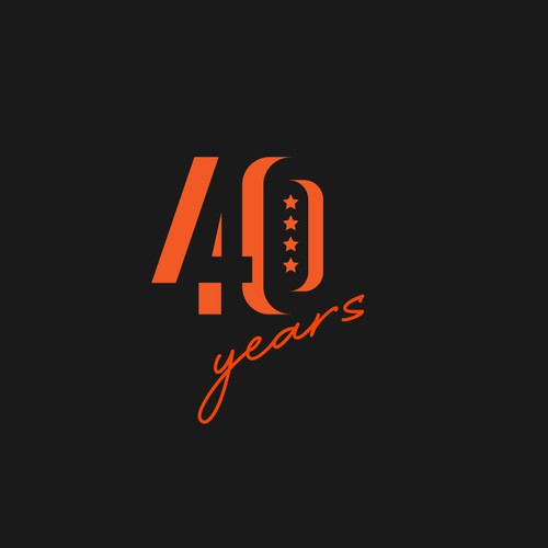 Looking for a modern, expressive 40 years jubilee logo Design by shumada