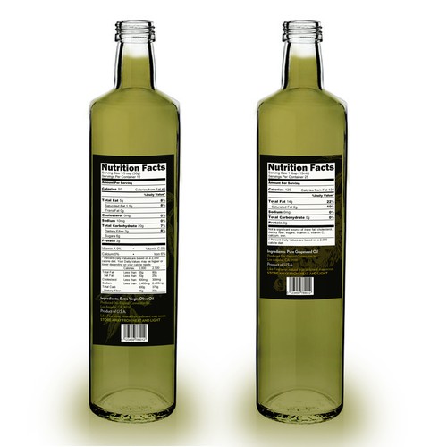 Epicure Olive Oil label Design Design by lu_24