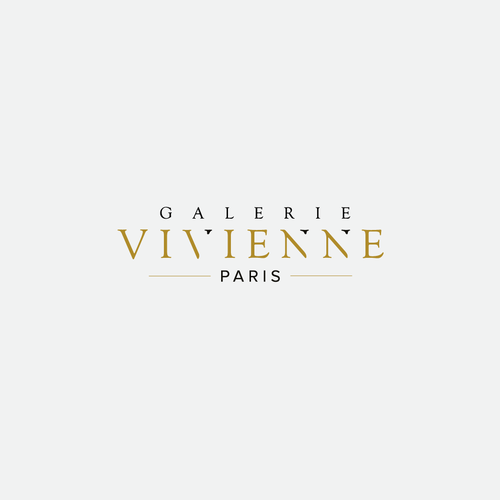 Refonte logo galerie Vivienne Design by uno 8