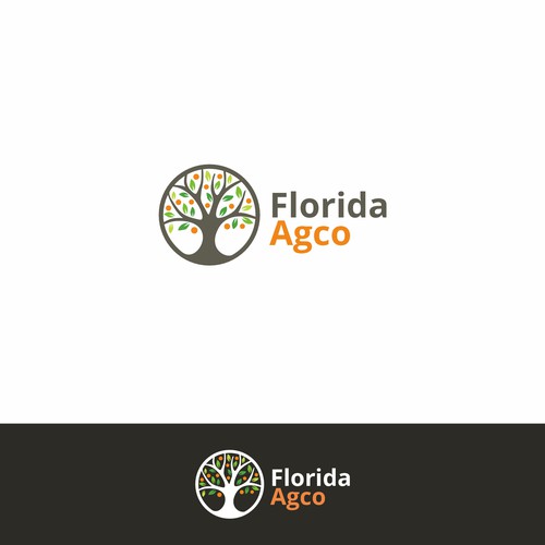 Agriculure services business logo with a focus on Florida Citrus Design by Surya Aditama