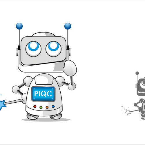 Pixar-esque Mascot & Logo - Cute, Modern, 3D Robot-Pixie Design by DORARPOL™
