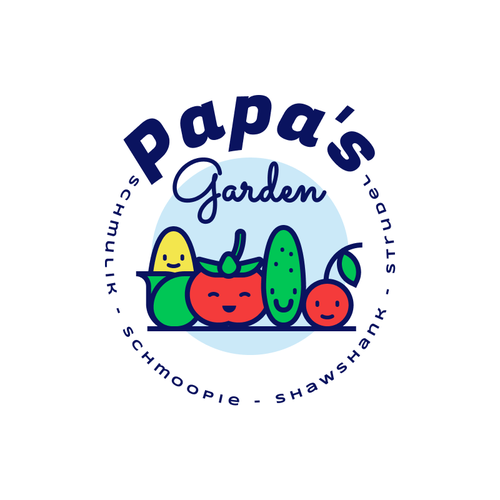 Fun garden logo for our kids to honor grandpa Design by tuanrobo