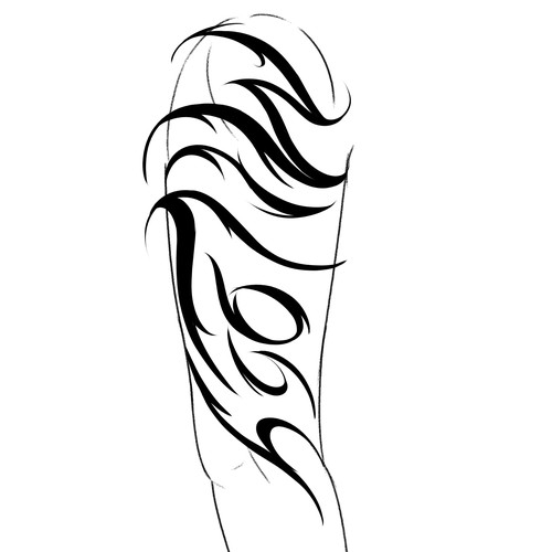 Hidden Name Tatoo Design by evan art