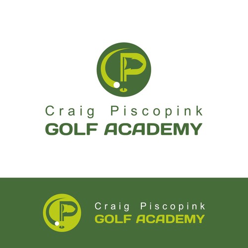 logo for Craig Piscopink Golf Academy or CP Golf Academy  デザイン by SeagulI