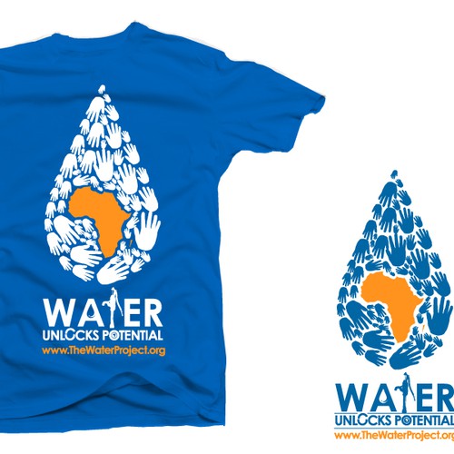 T-shirt design for The Water Project Design by JonSerenity