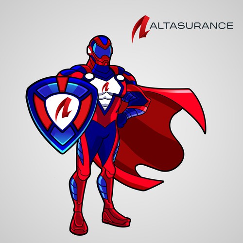 Design an Awesome Superhero Mascot for Insurance Firm Design by harwi studio