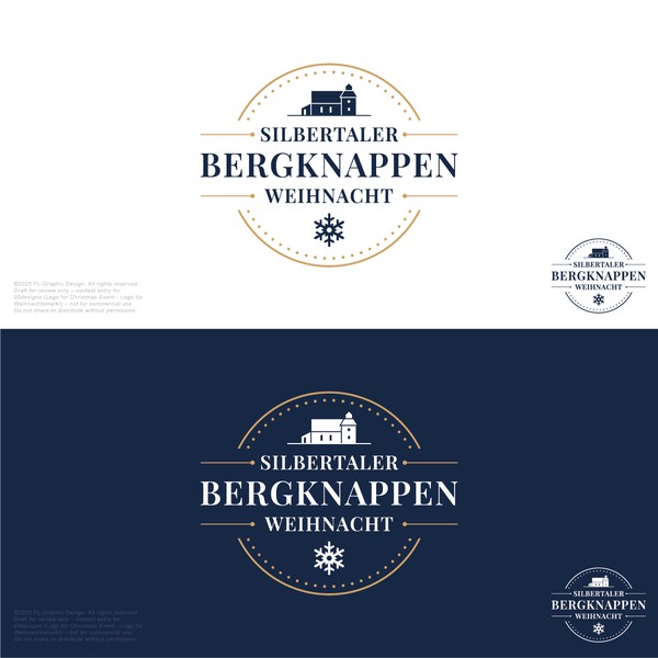 Design realizzato da FL-graphic-design intitolato "Silbertaler Bergknappern Weihnacht"