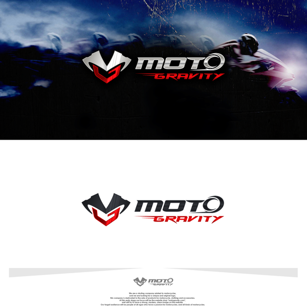 Diseño de epayWins titulado "creative Logo for MOTO GRAVITY"