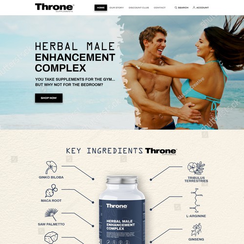 Supplement Website Design by WebAppDesigns