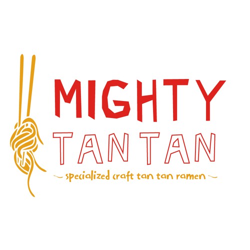 Japanese Tan Tan Ramen Shop Logo Design by Brainroot