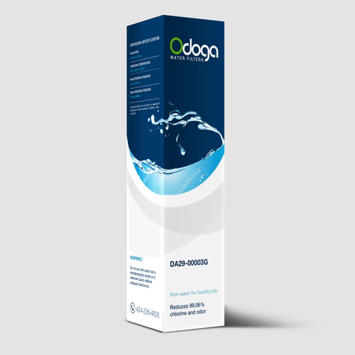 Looking for modern & luxurious redesign of water filter packaging Design by UniqueHub