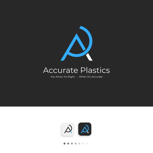 Classic masculine logo for plastic manufacturer - Accurate Plastics Design by Wijaya.Hendra