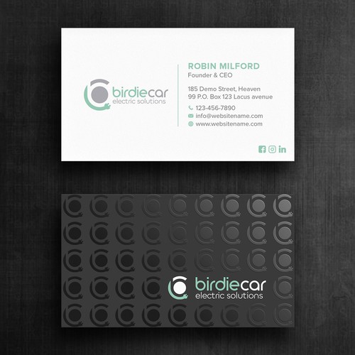 business card for company called birdie Design by Felix SH