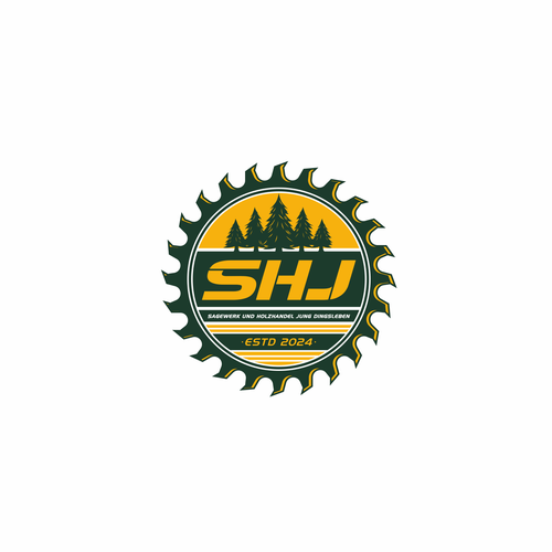 Simple company logo for a sawmill (mix of old school and modern) Diseño de Last3™