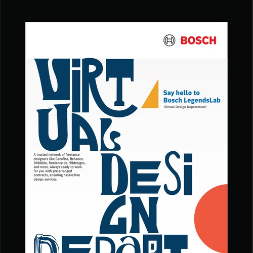 Flyer design for BOSCH; progressive service offering Design by Muhammad Shahrooz