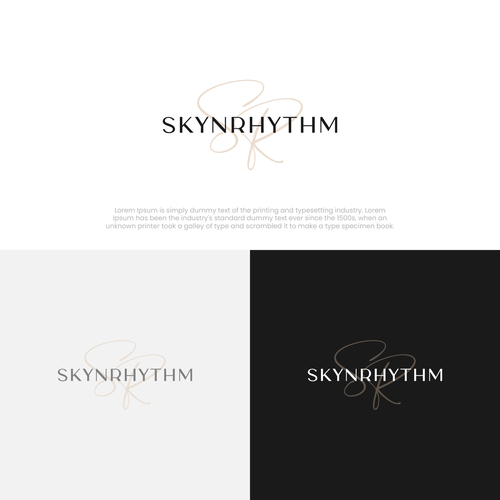 Design a minimal,calming,gentle logo for skin care. Design by m.odin