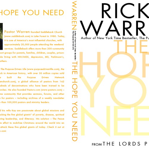 Design Rick Warren's New Book Cover Design por patrickgrady