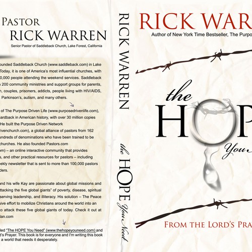 Design Rick Warren's New Book Cover Design by Sherman Jackson