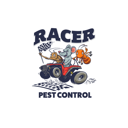 Design a cartoonish "Racing Pest at finish line" to promote our new pest control company Design by jagokandank