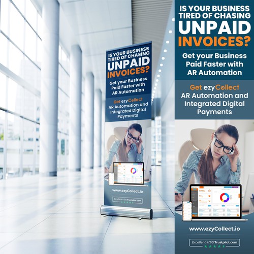 B2B Saas Pull Up Banner for Trade Show Design by icon89GraPhicDeSign