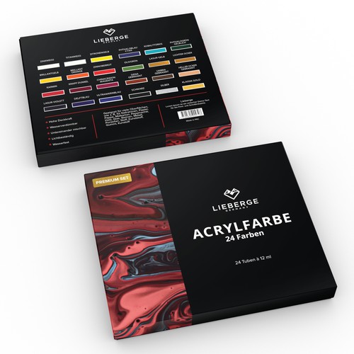 Creative packaging design for acrylic painting Design by CK Graphic