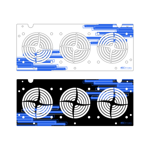 Design a Front Plate for 45Drives New HomeLab Storage Server Product Design by guthe