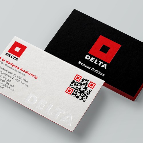 DELTA Business Card Relaunch Design réalisé par prosenjit_P