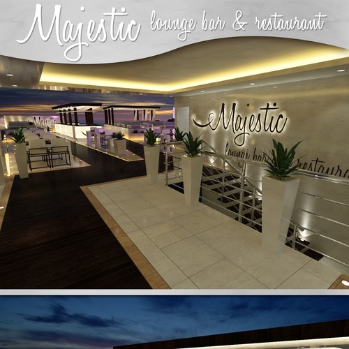 Design di 3d realistic interior designs for a rooftop terrace restaurant/lounge di Dream Visual Studio