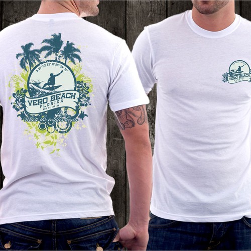 Beach-themed T-shirt design for beach town | T-shirt contest