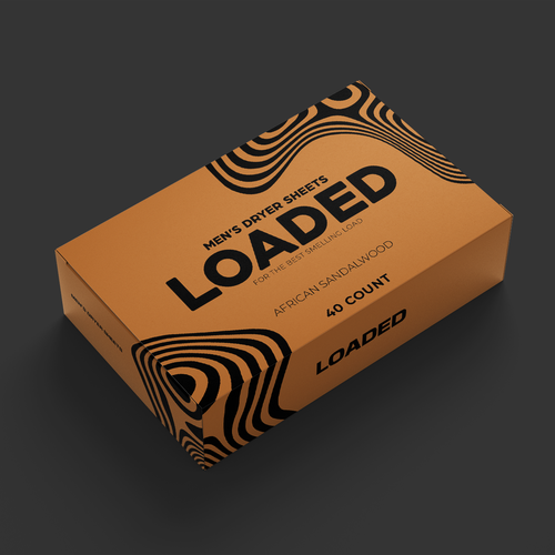 Men's Dryer Sheet Box Design Contest Design by AnriDesign