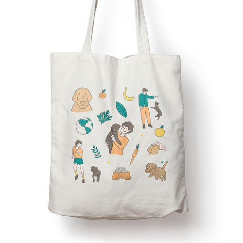 TOTE BAG DESIGN - Sustainable Dog Food Company needs tote bag Design réalisé par Sonagi