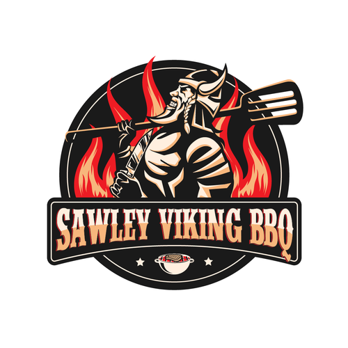 Viking Inspired BBQ Food Delivery Needs a Logo Design by Naufal RA