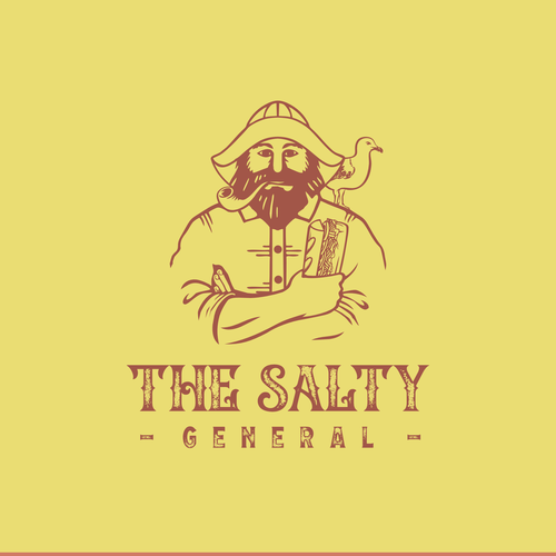 Salty New England General Store / sandwich shop combining classic text & modern imagery Design by Arto!