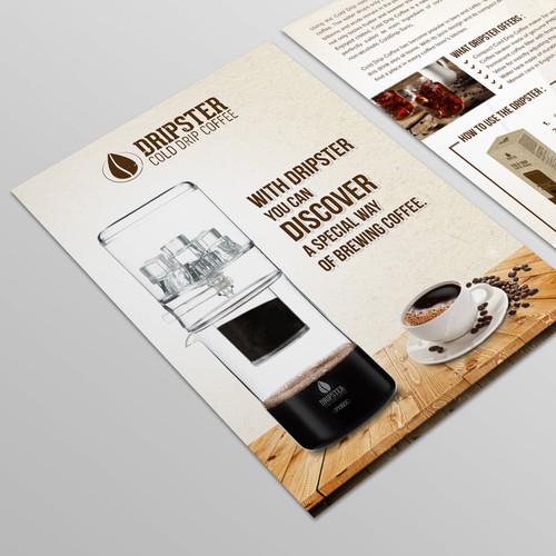 DRIPSTER Cold Drip Coffee Maker - we need a product presentation flyer Ontwerp door Coloseum27