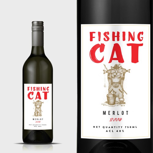 Design a modern wine label for a small new independent brand in India's emerging market (our wine bottled in Italy) Design by mata_hati