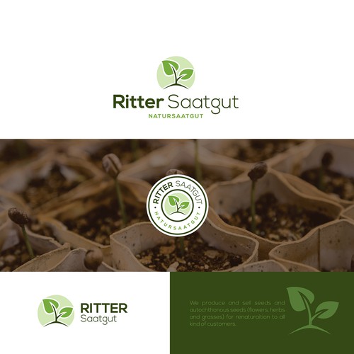 Firmenlogo für Natursaatgut: Bienenweide - Renaturierung- Artenvielfalt Design by tachimaR