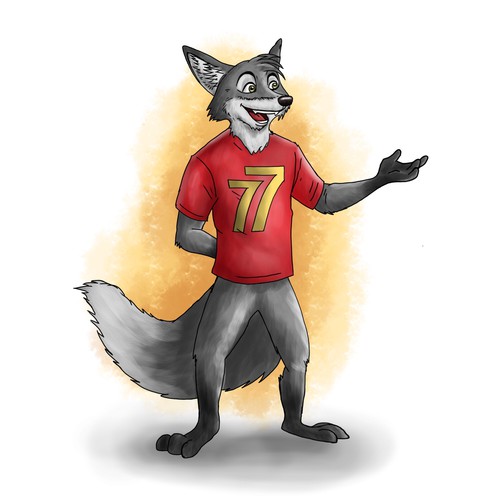 Design "silver fox 77" (cartoon/comic style) for our new website di Heyjuly