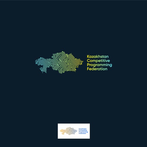 Logo for the Kazakhstan Competitive Programming Federation Design by issco.