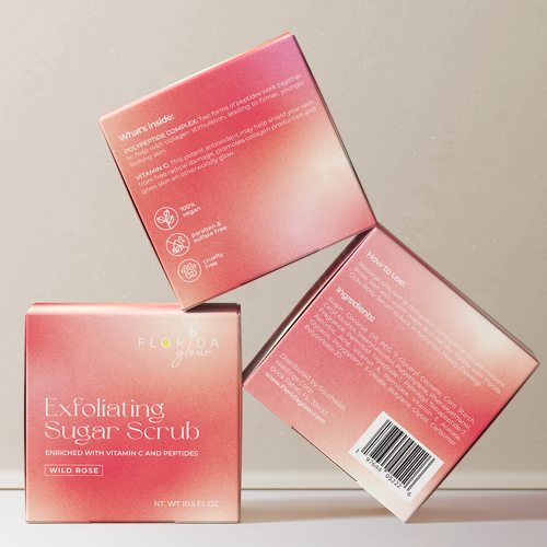 Exfoliating sugar scrub box re-design-ontwerp door Drr87