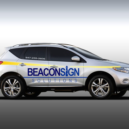Vehicle Wrap Design for Beacon Sign Solutions Diseño de DENISpsd