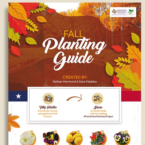 Fun Fall Festive Planting Guide Needed for University In Texas Design von Hybrid Design Studio