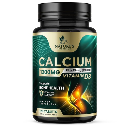 Calcium Plus Vitamin D3 Design Needed for Nature's Nutrition Design by Davi Giolo ★