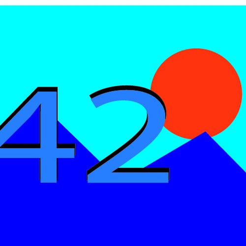 Create logo as the 42° is to look like 420 and then some mountains
and put "on the mountain" under smoke shop
 Design by fajar3101