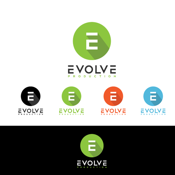 Design by Kentoy titled "Create a simple and clever logo for Evolve Productions"
