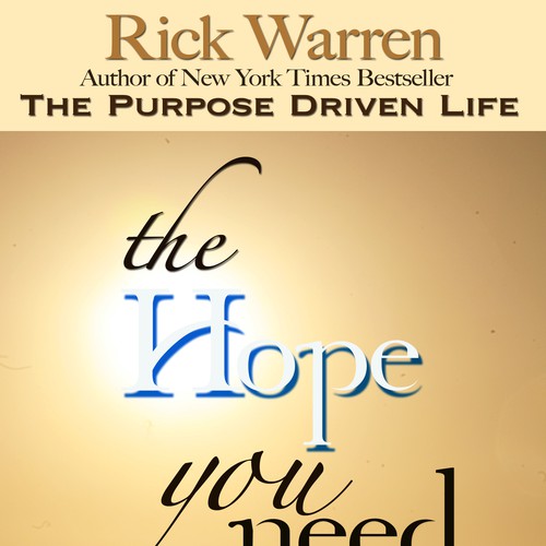 Design Rick Warren's New Book Cover Design réalisé par Janean Lindner