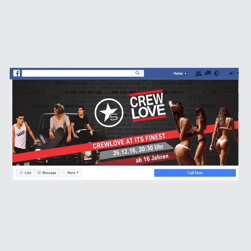 Proposition sur un concours de Couverture Facebook, réalisée par CREATIVE NINJA ✅