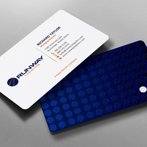Runway Logistics Business Card Design by chandrayaan.creative
