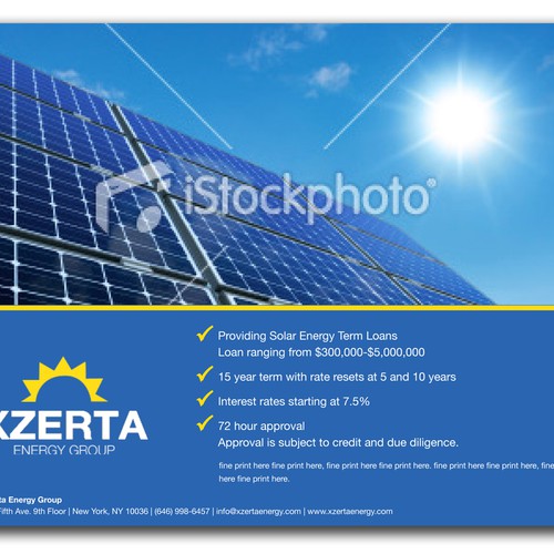 Design di Flyer design for a Solar Energy firm di msusantio
