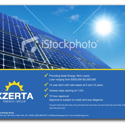 Flyer design for a Solar Energy firm Design por msusantio