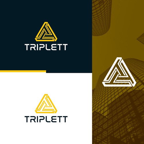 Triplett logo that is working it's way from the basement to the top floor suite! Design by Creaby